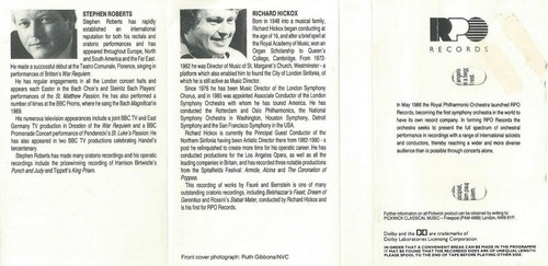 ALED JONES FAURE REQUIEM BERNSTEIN CHICHESTER PSALMS CASSETTE ROYAL PHILHARMONIC - Picture 7 of 9