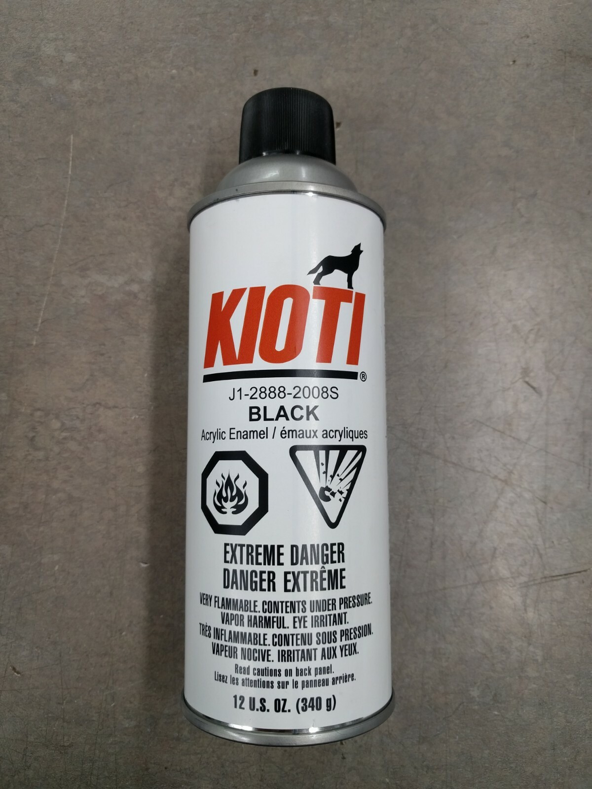 New OEM Genuine Kioti J128882008S 1 Black 12 oz Spray Paint for all