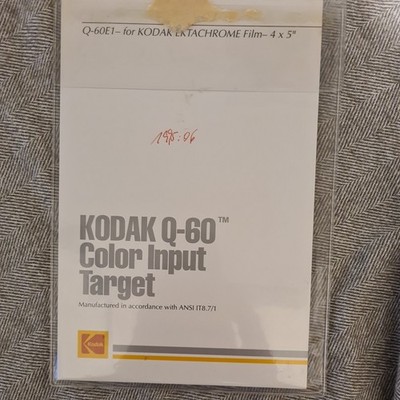 Kodak Q-60R1, COLOR INPUT TARGET + 1 Graukarte CAT 8294738 KP 91512