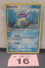 FREEPOST UK 2006 Pokémon Crystal Guardians HOLO STAMPED #43 Wartortle