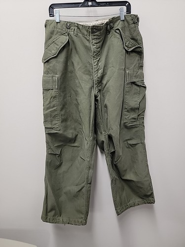 Vintage US Army OG-107 Sateen Type 2 Trouser Hose USA Short Medium 31x29,5