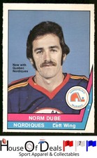 1977-78 O-Pee-Chee WHA #54 Norm Dube Quebec Nordiques NHL Hockey Card