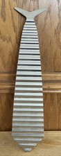 On The Wall Washboard Tie Rippled Stainless Steel