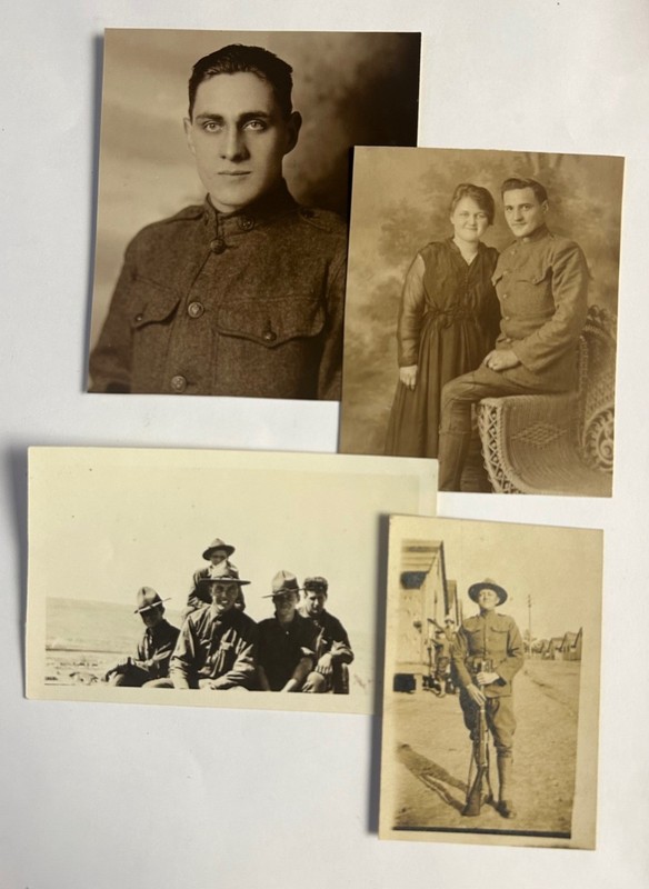 Lot of Ten WWI Photographs - Soldiers and Camps