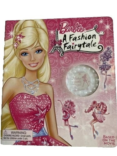 Barbie A Fashion Fairytale Board Book + Bracelet Gift Set Movie Tie-In By  Allen | eBay