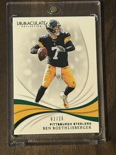 2019 Panini Flawless Immaculate #79  BEN ROETHLISBERGER Steelers 🔥 RARE #2/20