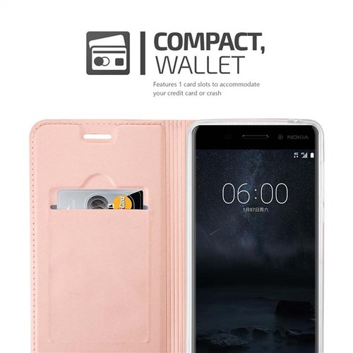 Case for Nokia 6 2017 Phone Cover Protection Stand Wallet Magnetic - Picture 5 of 8