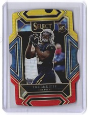 2021 Panini Select Club Level Tre' McKitty #293 Black & Gold Prizm Die-Cut (RC)