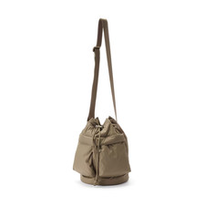MUJI 11L Water Resistant Padded Drawstring Pouch Bag Camel FedEx