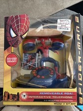 2004 SpiderMan 2 Interactive Telephone removable PDA and 3D sculpted character