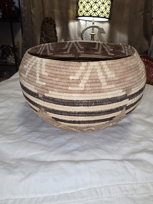 OOAK Native American Coiled Pima? Basket Figures Holding Hands Ascend To Heaven?