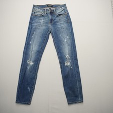 Judy Blue Womens Relaxed Fit Skinny Jeans 5 / 27 Stretch Distressed Low Rise