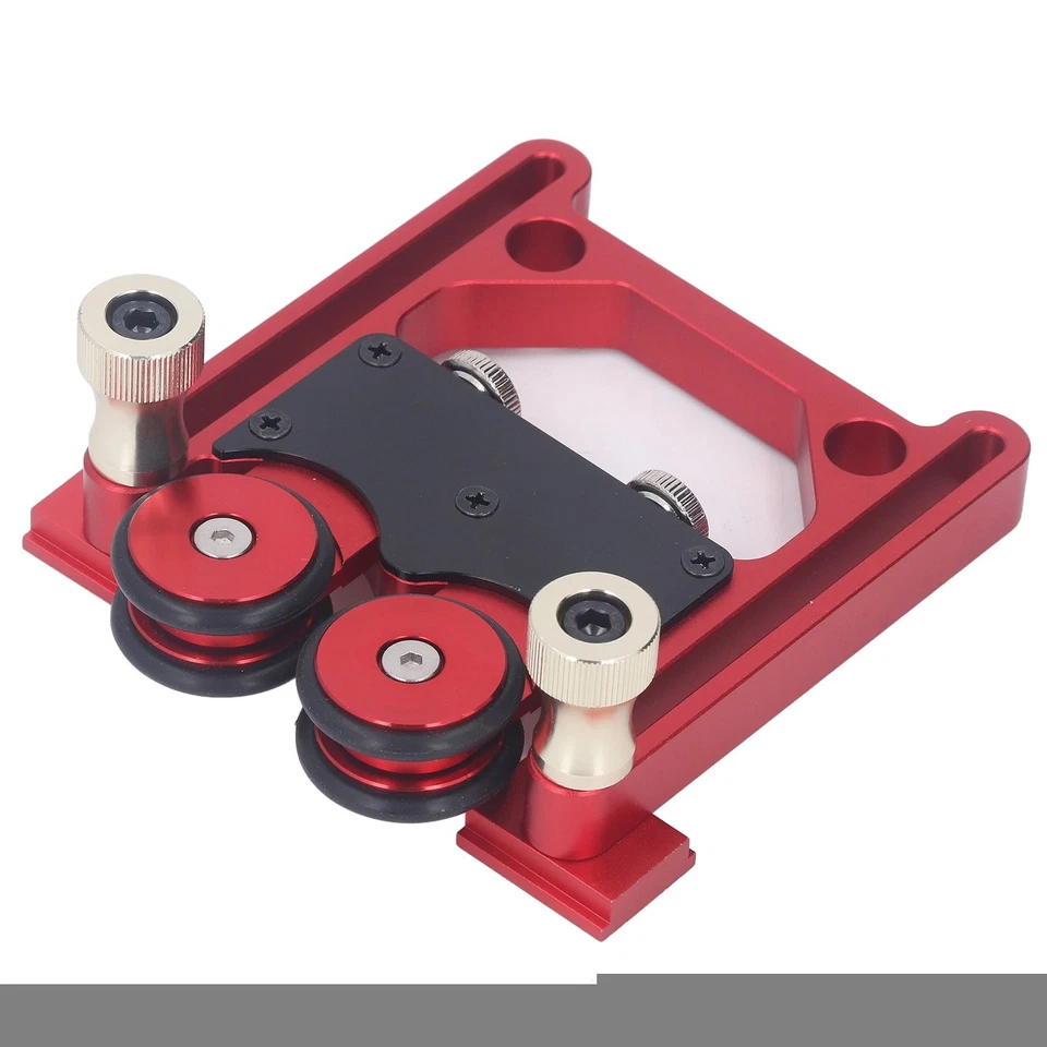 Table Saw Stock Roller Woodworking Double Wheel Sliding Feeding Guide Roller✈ - Image 3 of 4