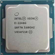 Intel Xeon E-2246G 3.6GHz 6-Core 12-Thread LGA1151 CPU Processor Tested SRF7N.