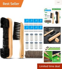 19 Pcs Billiards Pool Table Rail Brush Cleaning Kit Pool Table Brush Set with...