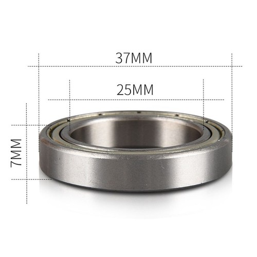 Accessories Bearings Supply Thin Wall 25x37x7MM 2Pcs Bicycle Maintenance - Picture 5 of 5