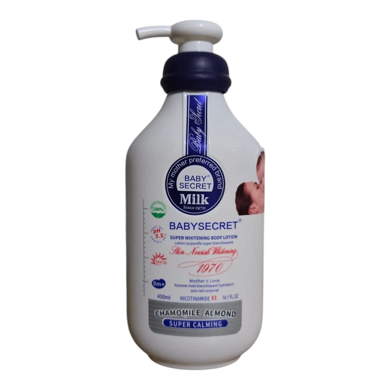 Baby Secret Super Whitening Lotion Chamomile Almond - Protection From Birth.
Opens in a new window o
