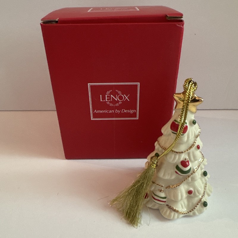 Lenox Very Merry Porcelain Christmas Tree Ornament NIB