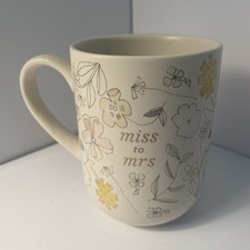   Miss To Mrs  Bridal Mug By Fringe