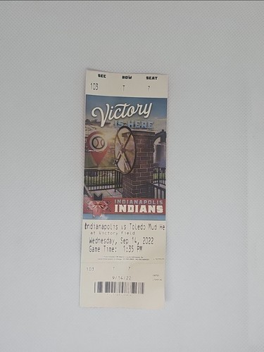 Indianapolis Indians vs Toledo at Victoria Field Wednesday, Sep 14, 2022 1:25 PM