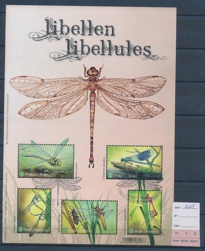 XE63124 Belgium 2018 FDC cancel dragonflies insects XXL sheet used