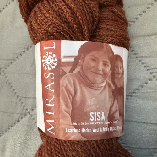 Lot 5 Mirasol SISA Yarn Shade 31 Acorn Merino Wool Baby Alpaca Bulky Hank 250g image 2