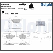 Satz Bremsbeläge Bremsklötze hinten für Mazda MX-30 DR | 24436445