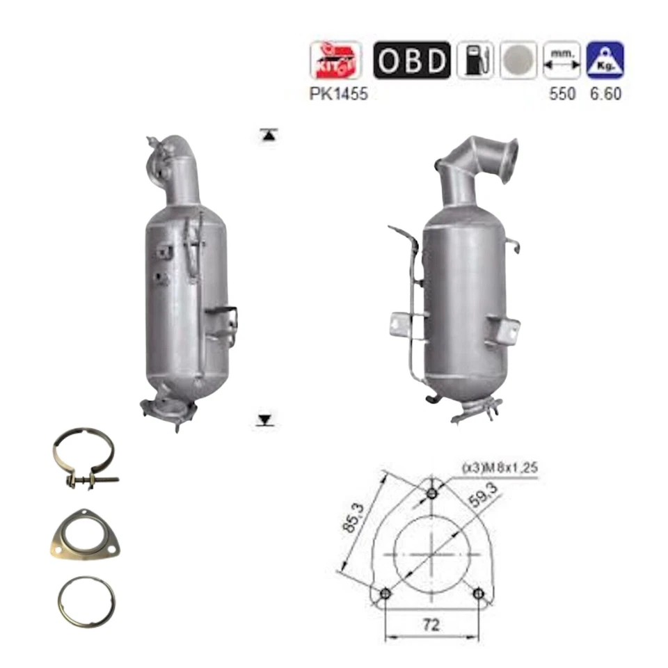 Filtro antiparticolato diesel DPF nuovo Opel Insignia B Country/Grand Sport/Sports Tourer