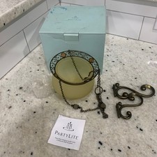 New PartyLite Retro Hanging Candle Lantern Lamp with Chain and Wall Sconces