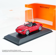 Minichamps FIat Barchetta 1995 Red 1/43 Alloy Model Car