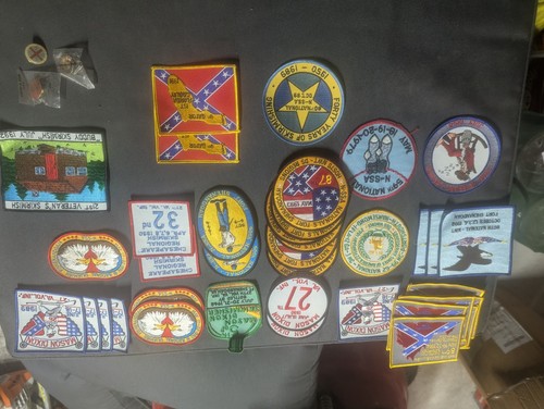 38 Vtg Civil War Reenactment  Skirmish Assn Patch And 3 Pins