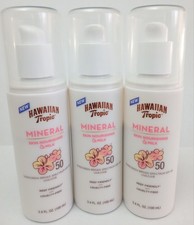 3x Hawaiian Tropic Mineral Skin Nourishing Milk SPF 50 Sunscreen 3.4oz Reef Frie