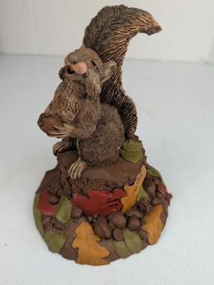 Tim Wolfe Collectable squirrel ''Hughie'' Signed Dated Dedicated 93' 