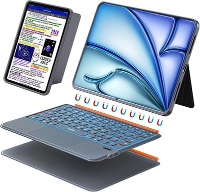WIWU iPad 11'' Keyboard Case with Touchpad   Magnetic 3-in-1 Design, Backlit Keys