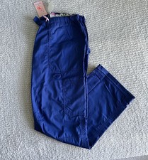 Koi Scrub Pants Women s Large Regular Galaxy Blue Lindsey Cargo Nursing Medical