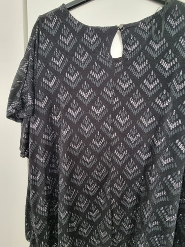 RÖMER schwarz Glitzer verziert Kontrast Kleid Größe 26/28 BRANDNEU MIT ETIKETT - Bild 19 von 22