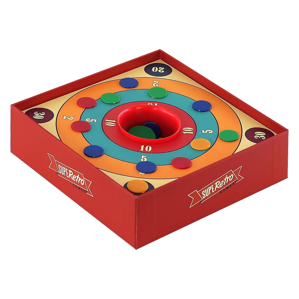 4 Players Traditional Tiddlywinks Game Classic Family Skill Tiddly Retro Game - Image 4 of 4