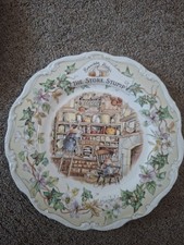 Royal Doulton Brambly Hedge The Store Stump Decorative Plate 1st Quality 21cm