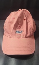 Vineyard Vines Hat Cap Womens Strap Back Pink Whale Logo Casual Golf Preppy