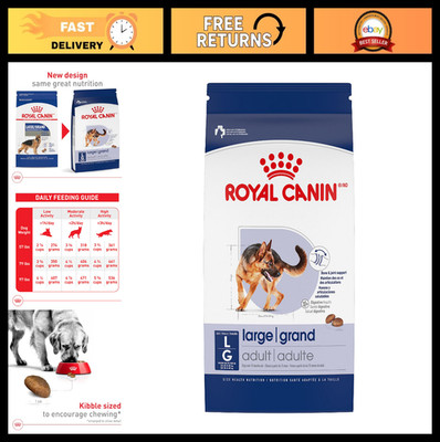 Large Breed Adult Dry Dog Food - 30 lb Bag, Size Health Nutrition, Premium Formu