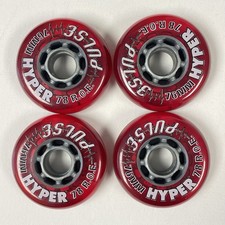 Vintage Hyper Pulse R.O.E. 76mm 78A Inline Rollerblade Skate Wheels Set of 4 NOS