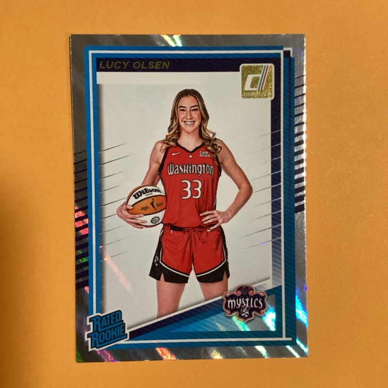 2025 Panini Donruss WNBA - Rated Rookie Lucy Olsen #97 Lava (RC)