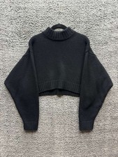Aritzia Wilfred Free Harper Relaxed-Fit Turtleneck Sweater Black Womens Size L