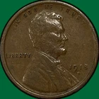1918-D Lincoln Wheat Cent Extremely Fine XF Coin #39575