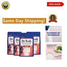 Wellness Therapy Epsom Salt Soak - Natural Rosemary  Mint Aroma, 3 lbs 4-Pack 