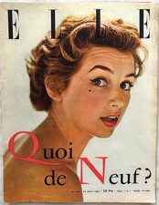 ELLE Magazine n° 454 du 23 Août 1954 ancienne revue de mode couture Quoi de neuf