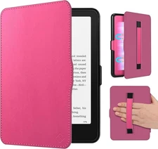 Slim Case for 7" Kindle Paperwhite (12th Gen) Lightweight Cover with Hand Strap