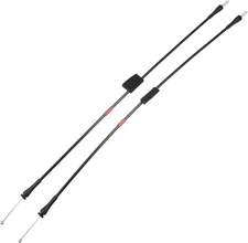 X AUTOHAUX 1 Pair Left Right Side Rear Door Lower Latch Release Cable Black 