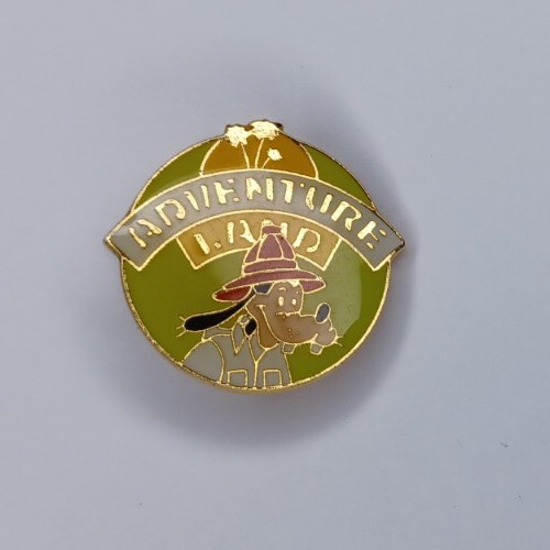 Walt Disney Productions Vintage 1980s Adventure Land Safari Goofy Enamel Pin