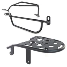 Fit For Suzuki DR650 1996-2025 Rear Support Luggage Rack Side Crash Bars Kit